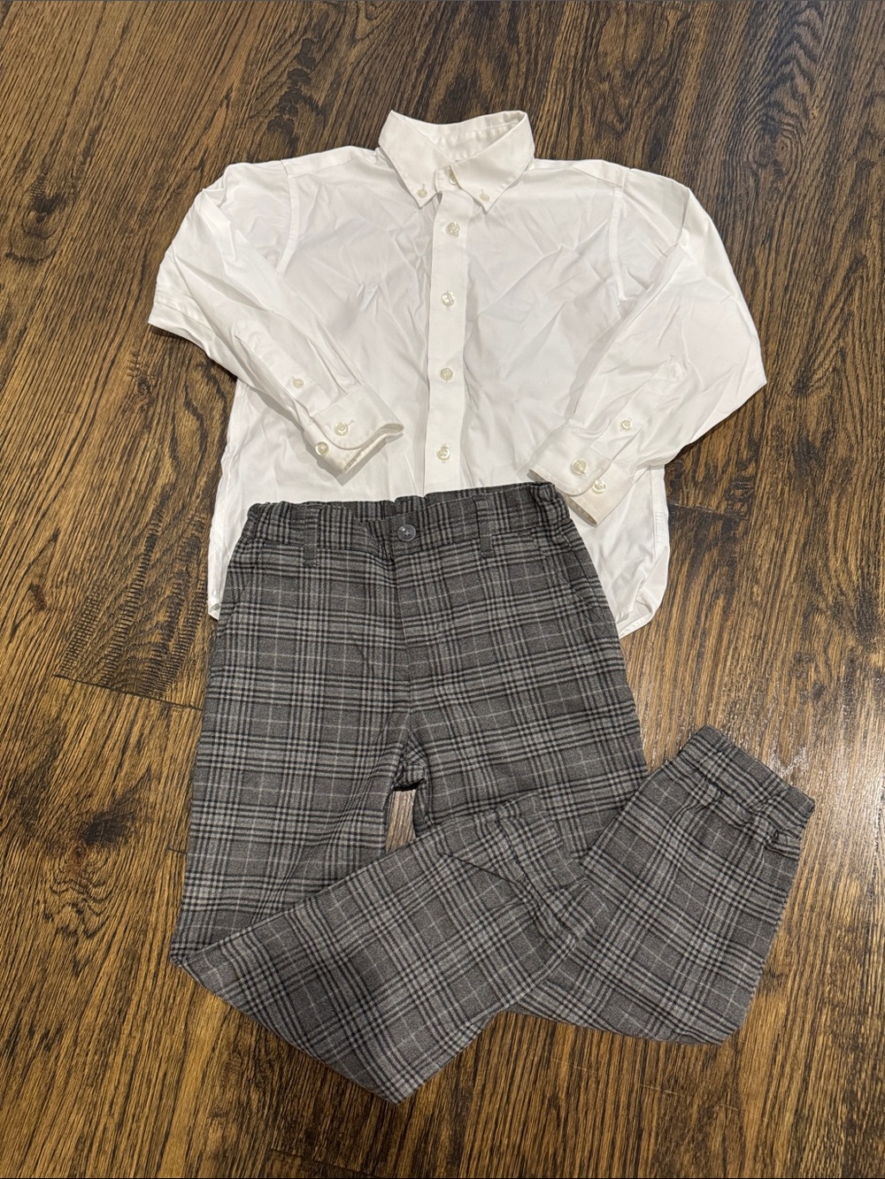 Grey/black dress pants and shirt